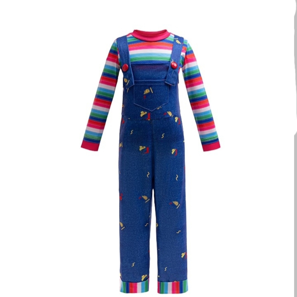 NEW Chucky Costume - Blue - Picture 3 of 11
